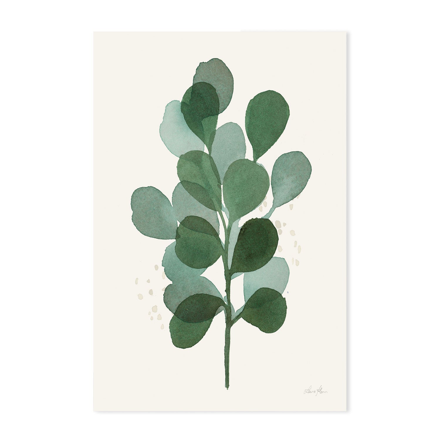 wall-art-print-canvas-poster-framed-Green Leaves, Style A , By Laura Horn-GIOIA-WALL-ART