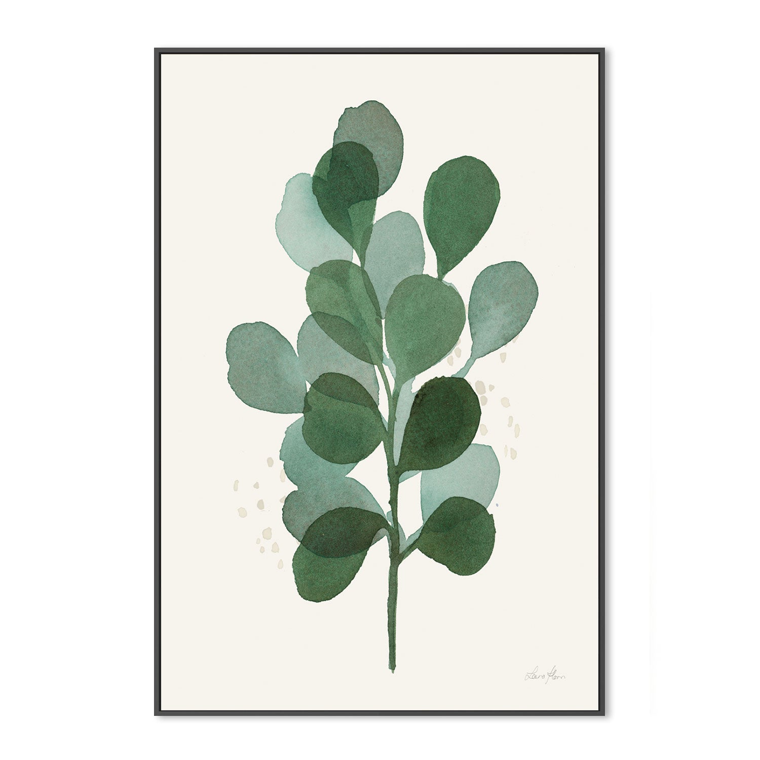 wall-art-print-canvas-poster-framed-Green Leaves, Style A , By Laura Horn-GIOIA-WALL-ART