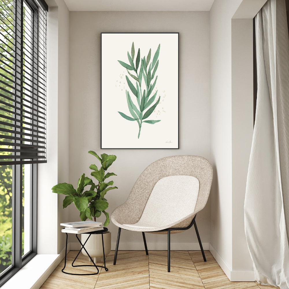 wall-art-print-canvas-poster-framed-Green Leaves, Style B , By Laura Horn-GIOIA-WALL-ART