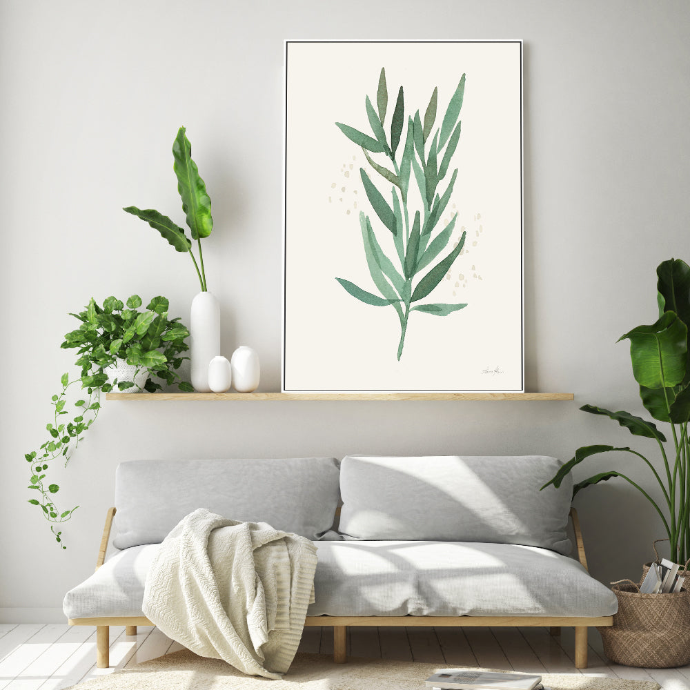 wall-art-print-canvas-poster-framed-Green Leaves, Style B , By Laura Horn-GIOIA-WALL-ART