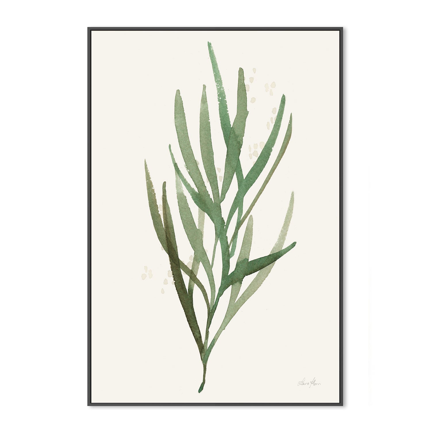 wall-art-print-canvas-poster-framed-Green Leaves, Style C , By Laura Horn-GIOIA-WALL-ART