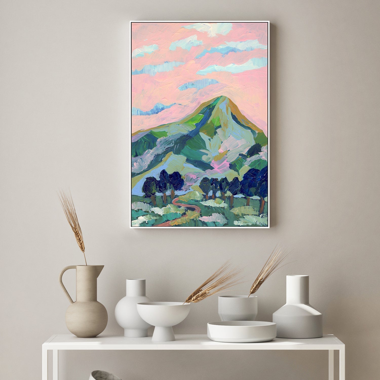 wall-art-print-canvas-poster-framed-Green Mountain , By Eleanor Baker-2