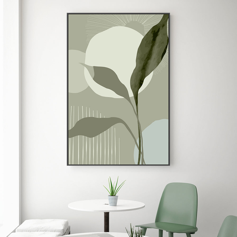 wall-art-print-canvas-poster-framed-Green Parade, Style C-GIOIA-WALL-ART