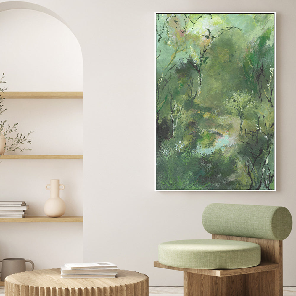 wall-art-print-canvas-poster-framed-Green Pathway , By Josephine Wianto-GIOIA-WALL-ART