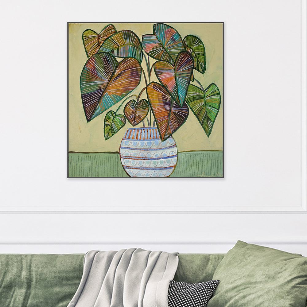 wall-art-print-canvas-poster-framed-Green Plant , By Amanda Skye-2