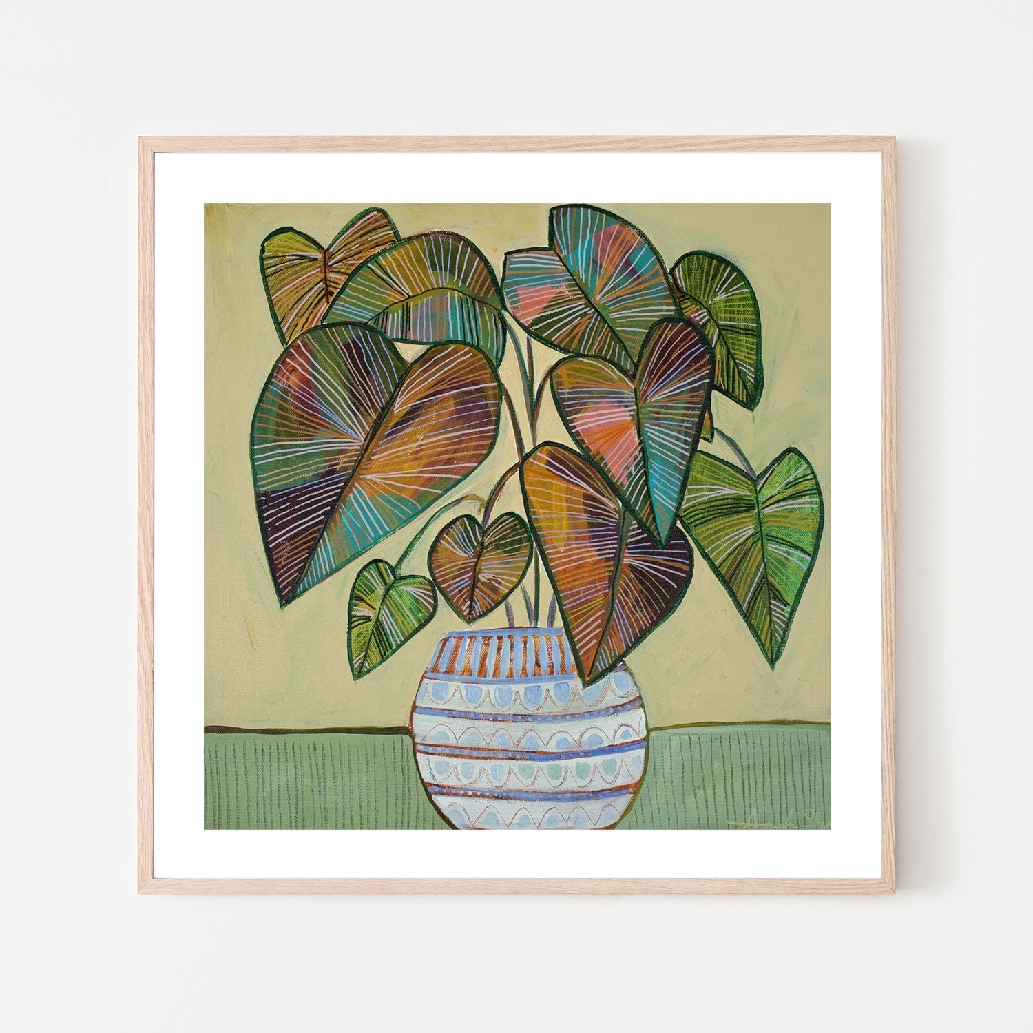 wall-art-print-canvas-poster-framed-Green Plant , By Amanda Skye-6