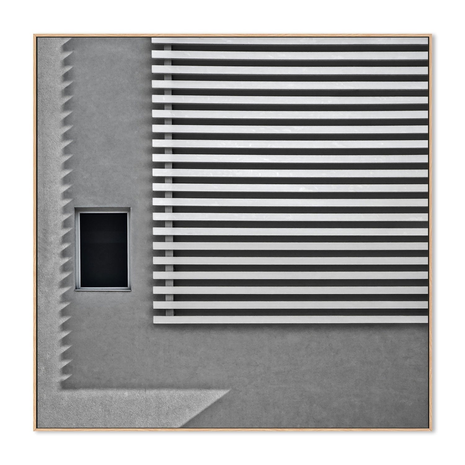 wall-art-print-canvas-poster-framed-Grey Building , By Gilbert Claes-GIOIA-WALL-ART