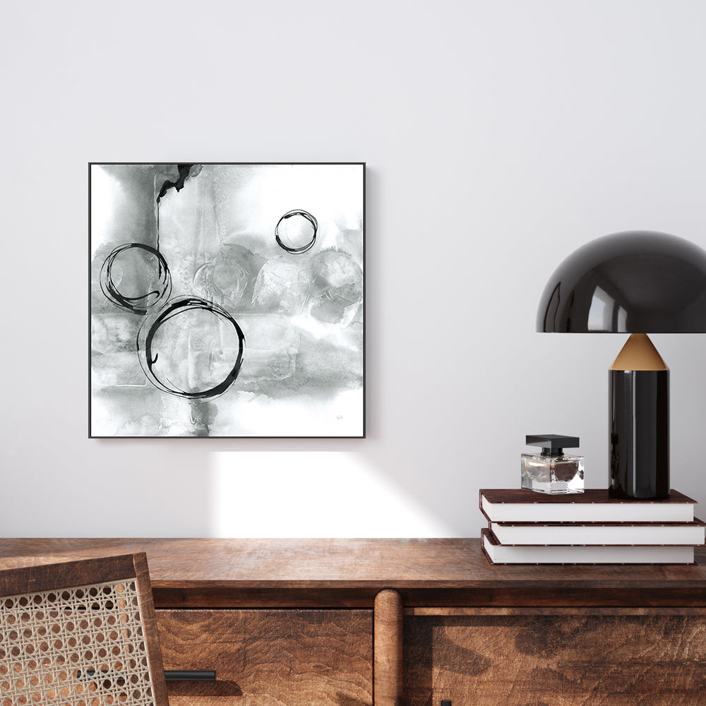 wall-art-print-canvas-poster-framed-Grey Full Circle, Style A , By Chris Paschke-GIOIA-WALL-ART