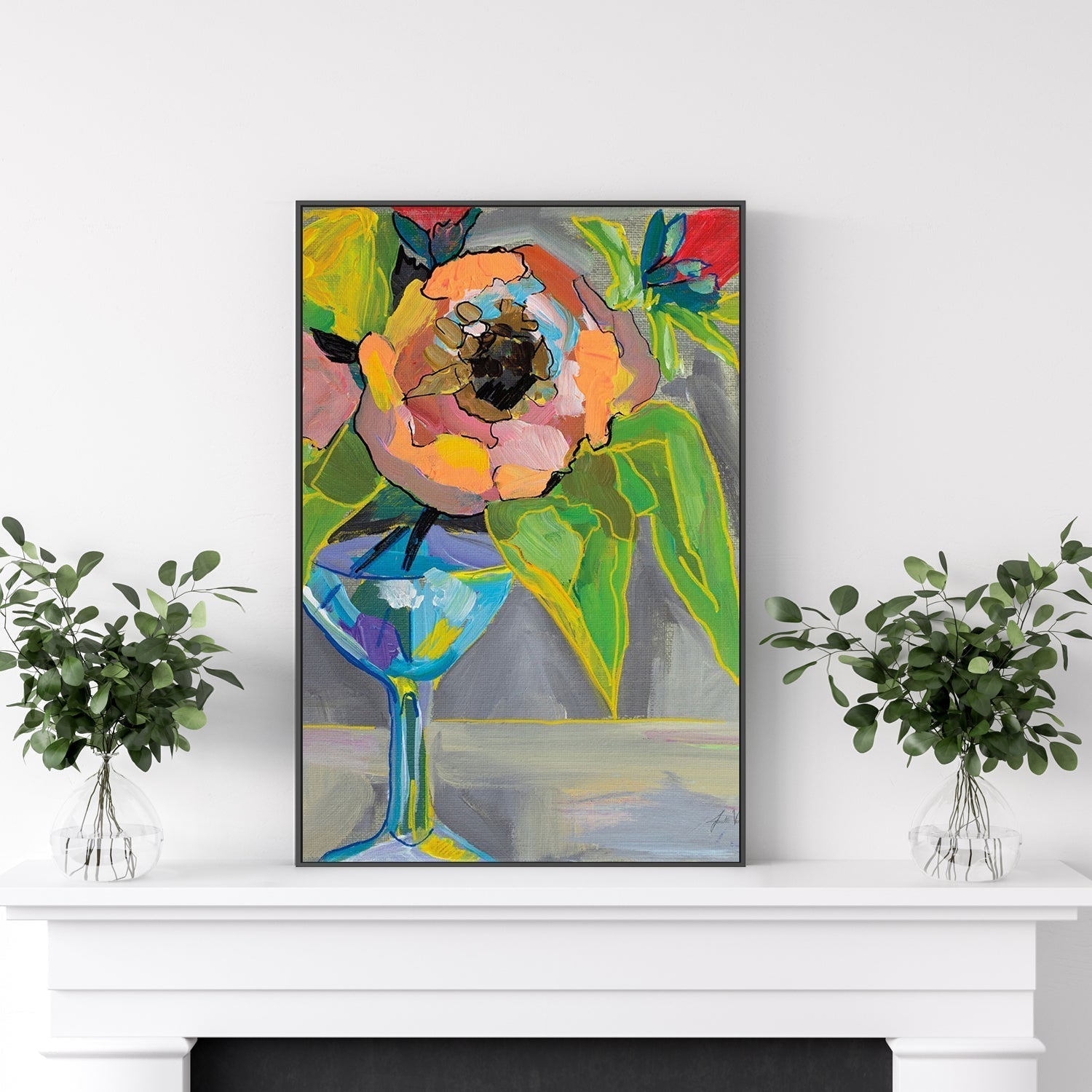 wall-art-print-canvas-poster-framed-Half Fun, Style B-by-Jeanette Vertentes-Gioia Wall Art