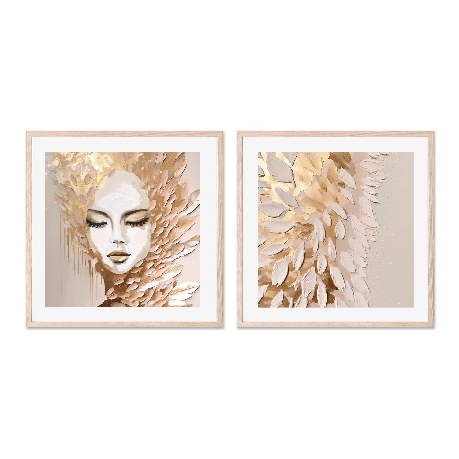 wall-art-print-canvas-poster-framed-Halo, Style A & B, Set Of 2 , By Bella Eve-6