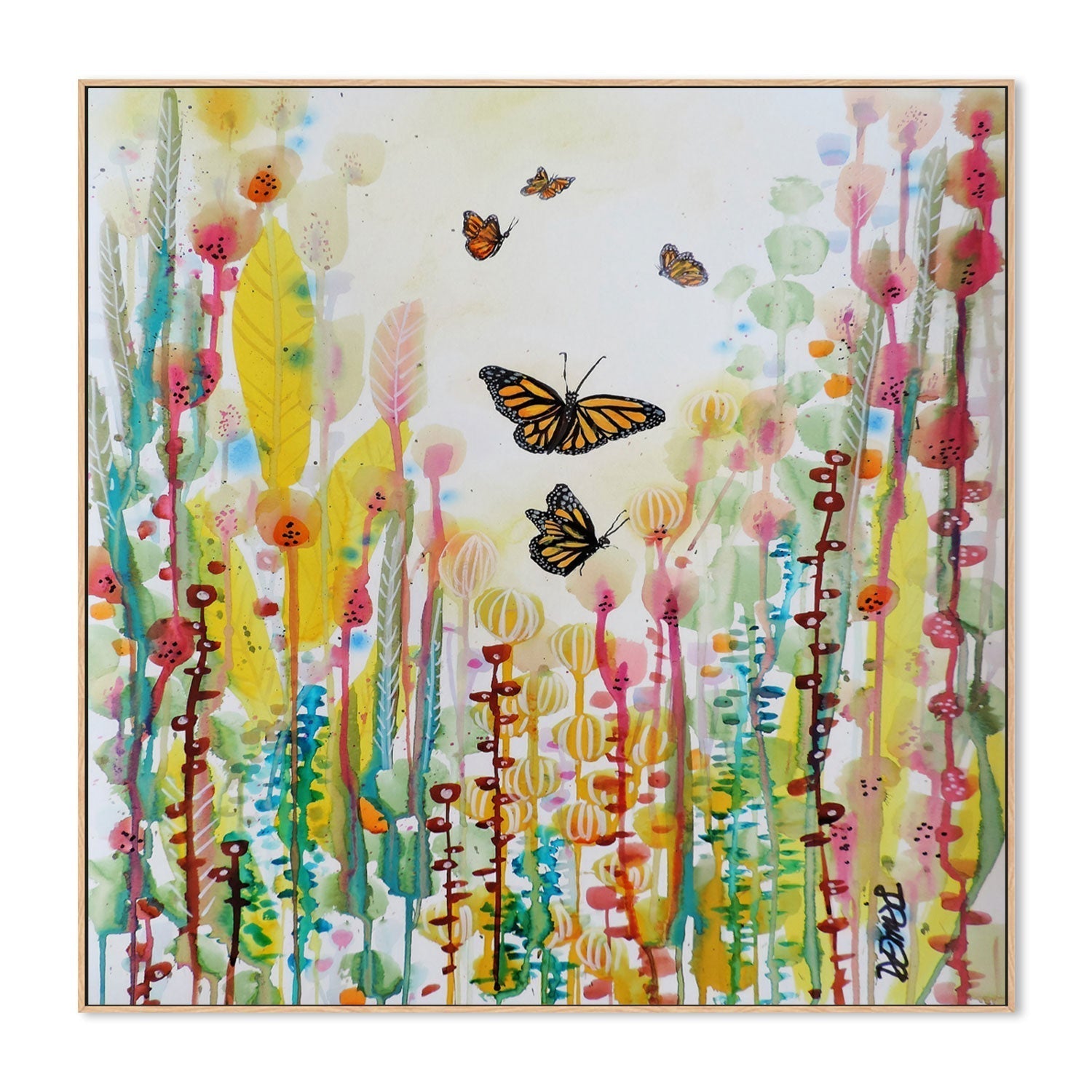 wall-art-print-canvas-poster-framed-Happiness Is A Butterfly , By Sylvie Demers-GIOIA-WALL-ART