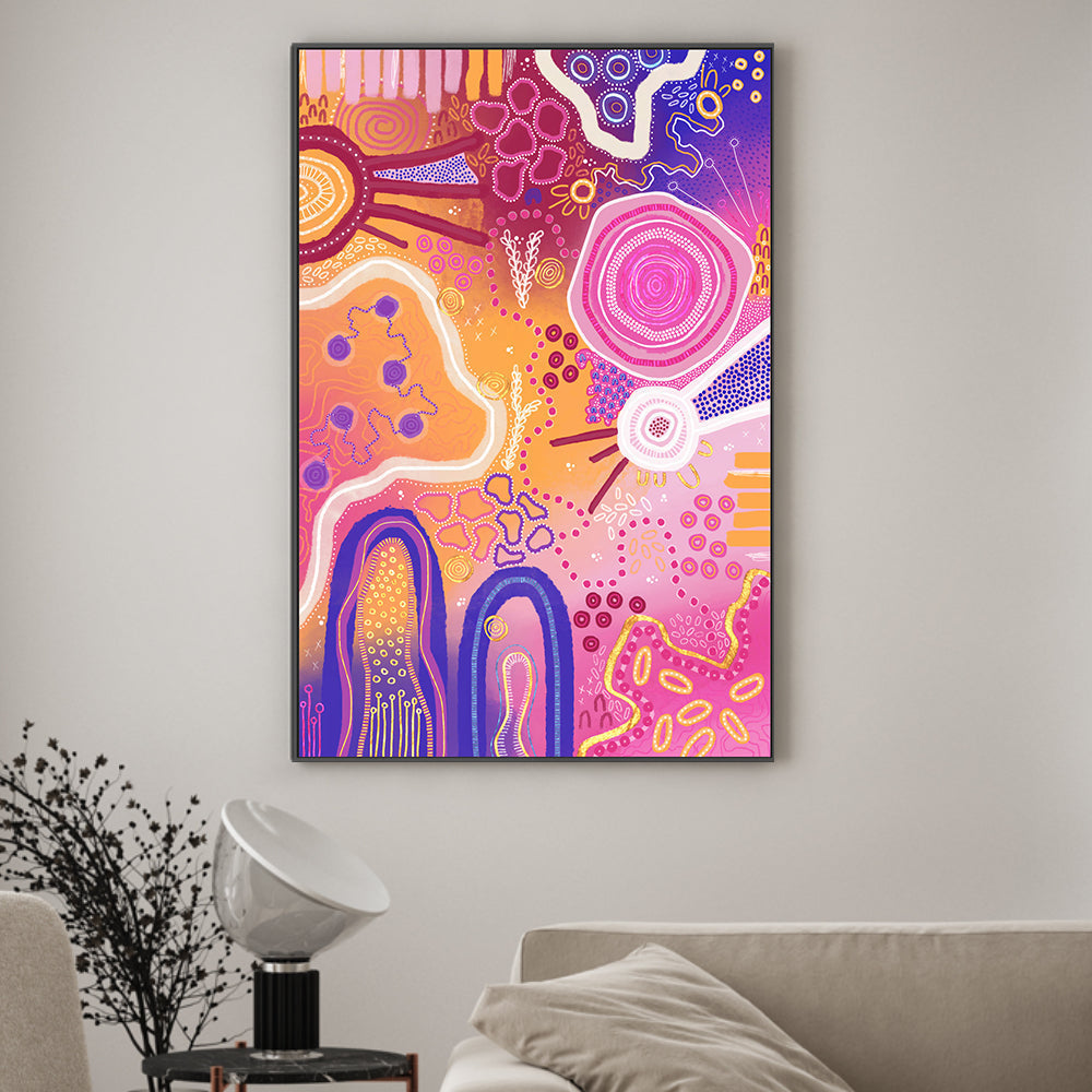 wall-art-print-canvas-poster-framed-Harmony in Colours , By Tulearah Shield-GIOIA-WALL-ART