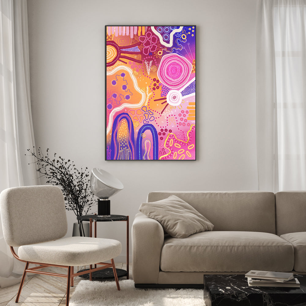 wall-art-print-canvas-poster-framed-Harmony in Colours , By Tulearah Shield-GIOIA-WALL-ART