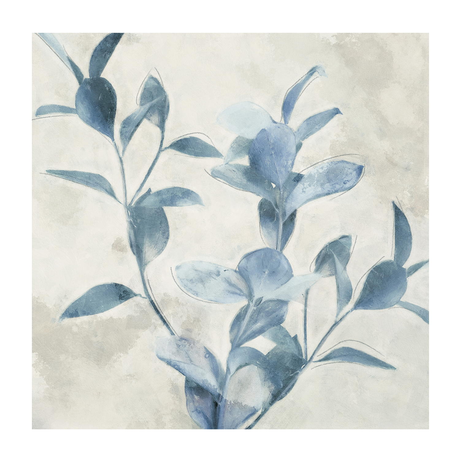 wall-art-print-canvas-poster-framed-Harvest Blue Botanicals, Style A & B, Set of 2 , By Nina Blue-9