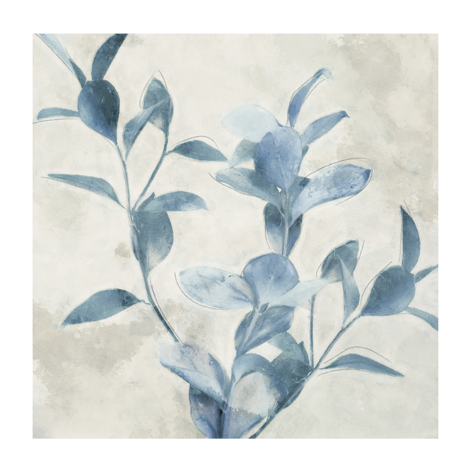 wall-art-print-canvas-poster-framed-Harvest Blue Botanicals, Style B , By Nina Blue-1