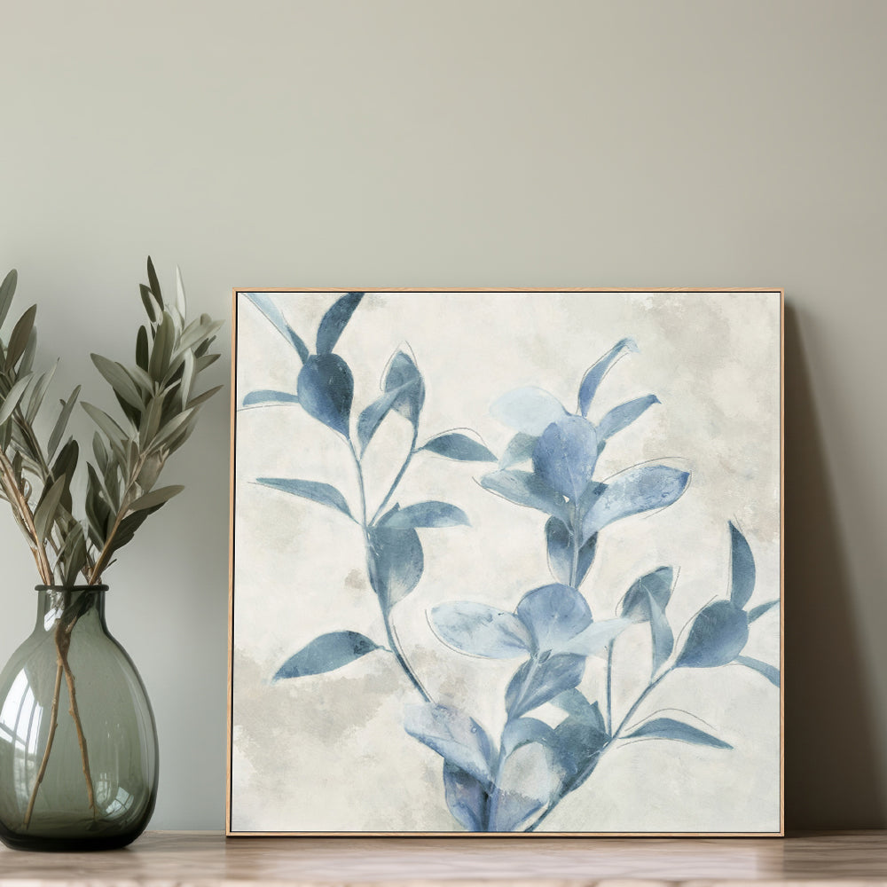 wall-art-print-canvas-poster-framed-Harvest Blue Botanicals, Style B , By Nina Blue-2