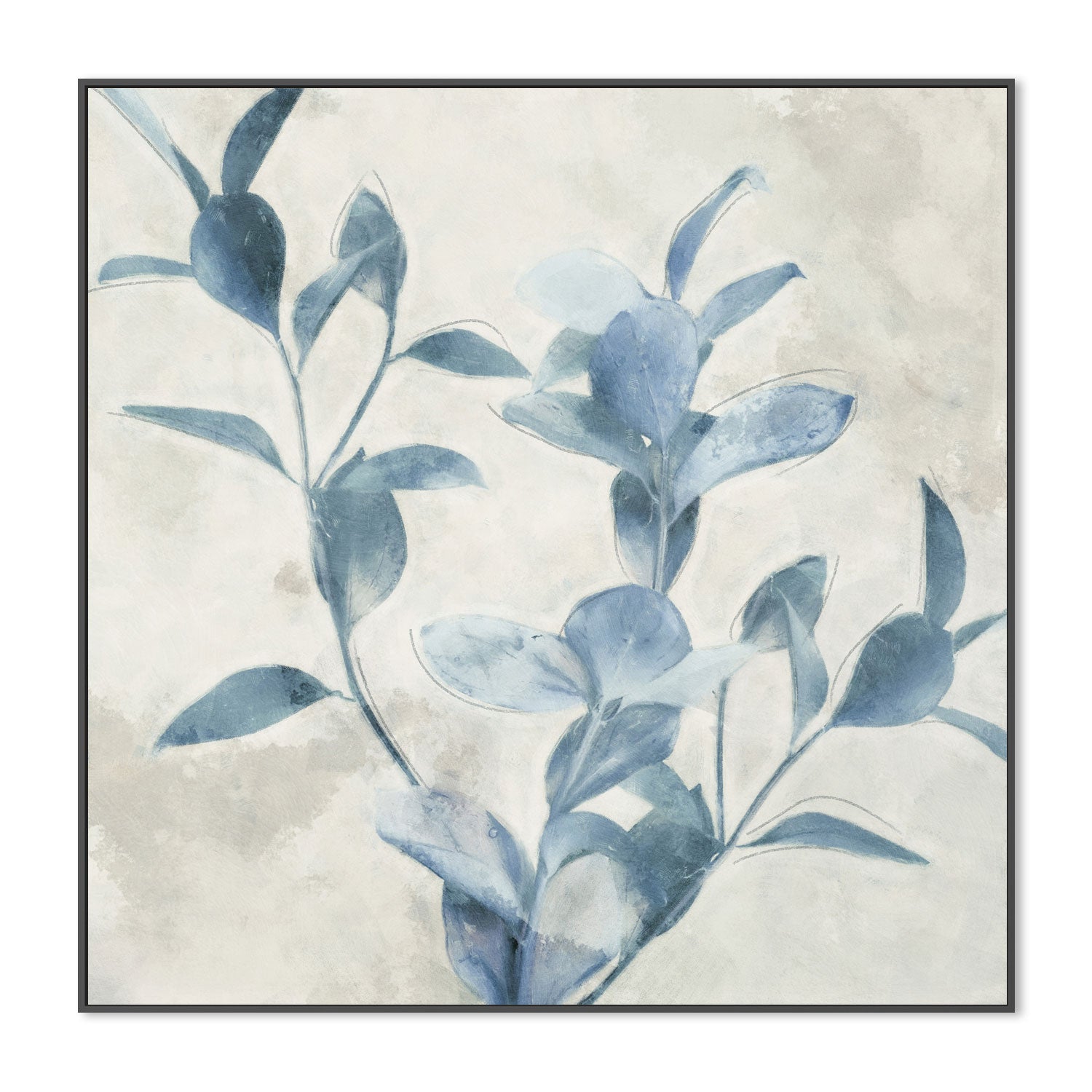 wall-art-print-canvas-poster-framed-Harvest Blue Botanicals, Style B , By Nina Blue-3