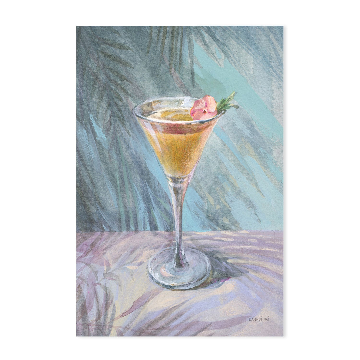 wall-art-print-canvas-poster-framed-Hawaiian Martini , By Danhui Nai-GIOIA-WALL-ART