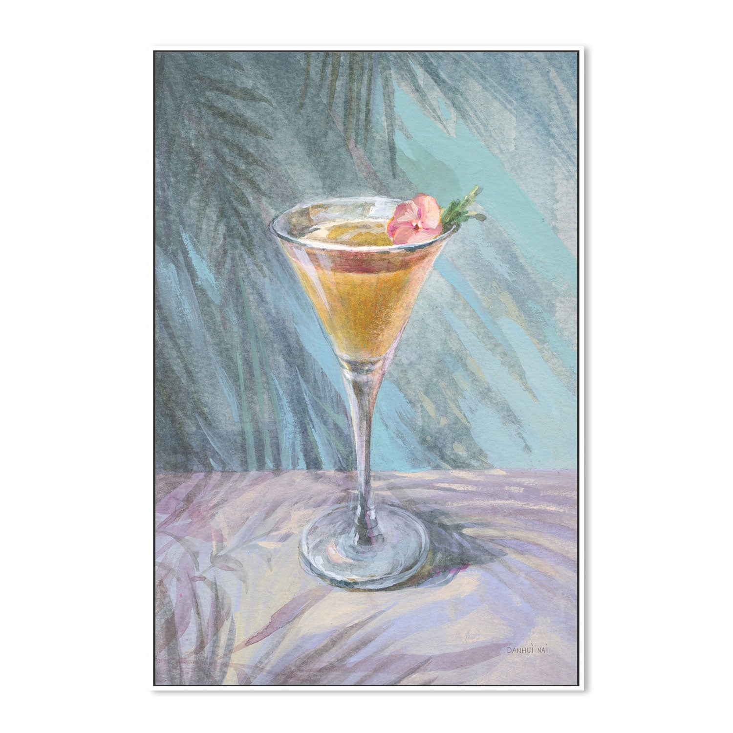 wall-art-print-canvas-poster-framed-Hawaiian Martini , By Danhui Nai-GIOIA-WALL-ART