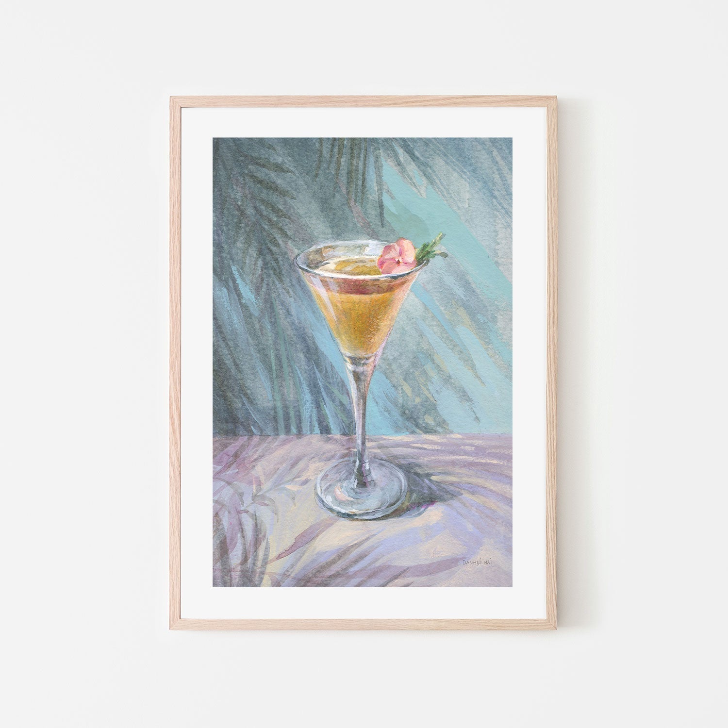 wall-art-print-canvas-poster-framed-Hawaiian Martini , By Danhui Nai-GIOIA-WALL-ART