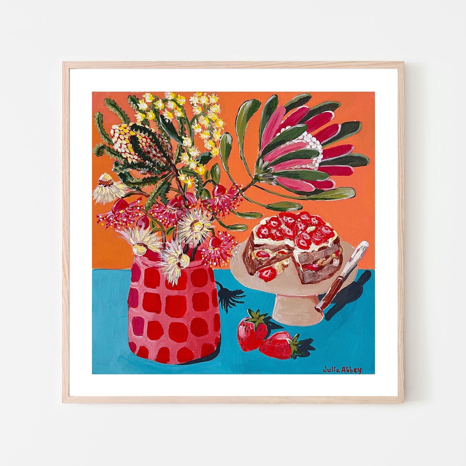 wall-art-print-canvas-poster-framed-Hazelnut And Strawberry Meringue , By Julia Abbey-6