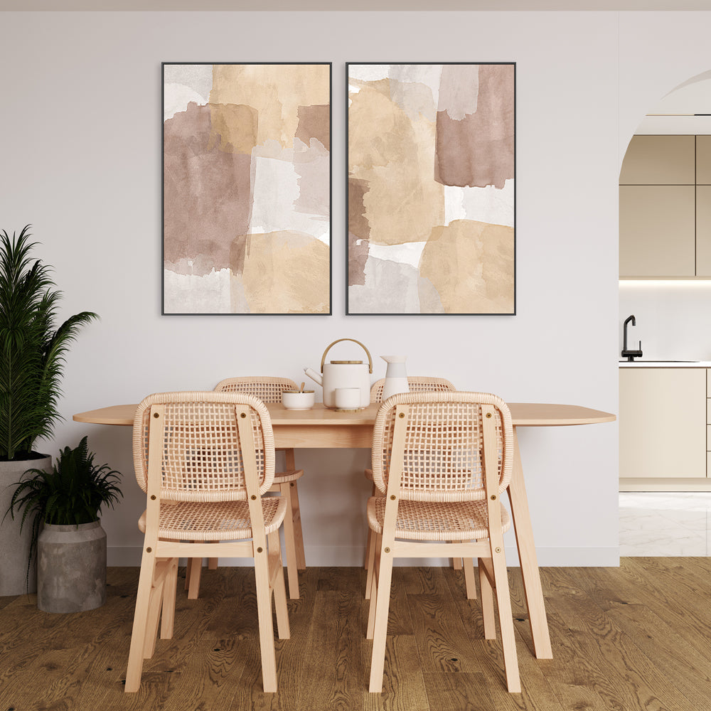 wall-art-print-canvas-poster-framed-Hazelnut Hues, Style A & B, Set Of 2 , By Caroline Cerrato-8