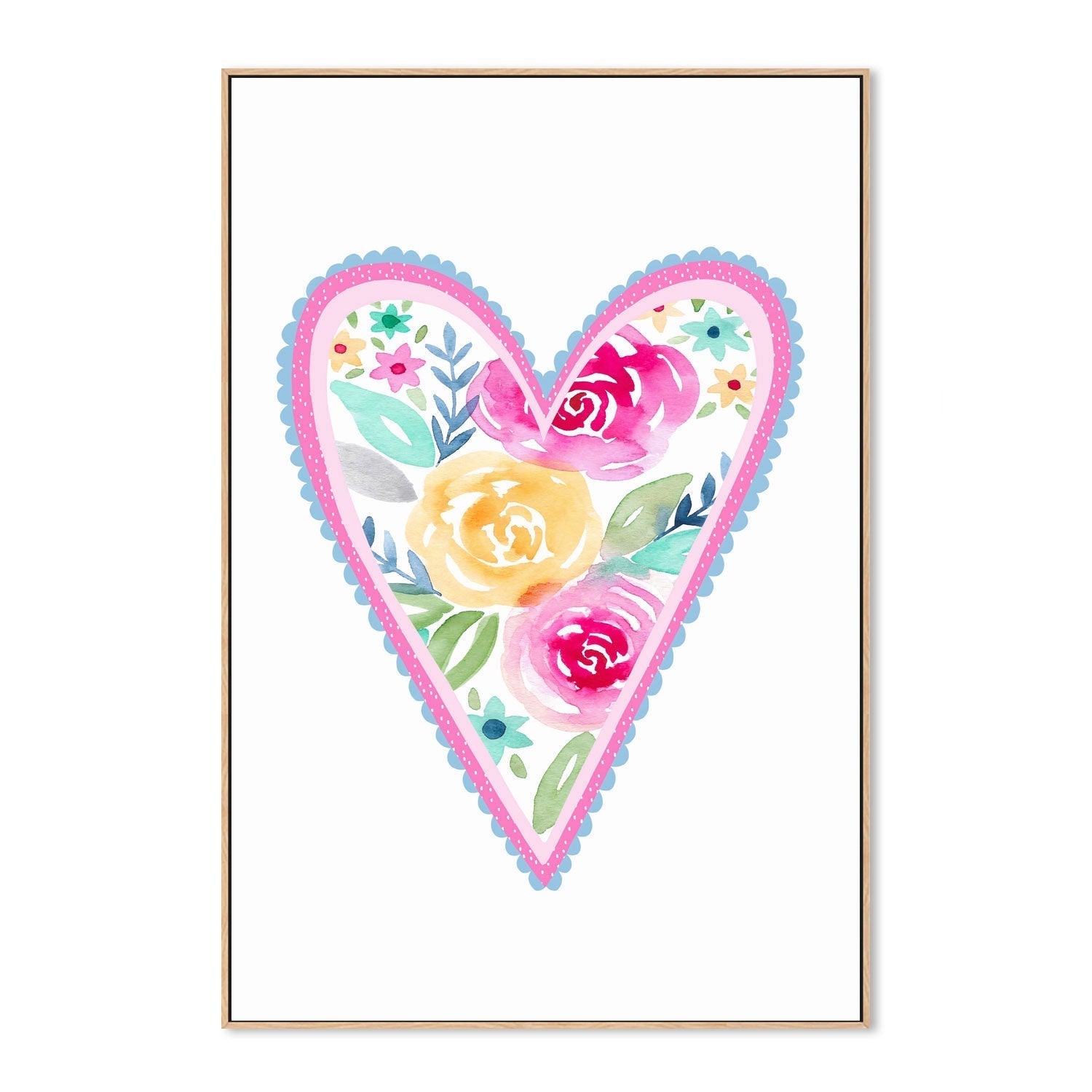 wall-art-print-canvas-poster-framed-Heart, Style C , By Lisa Nohren-4