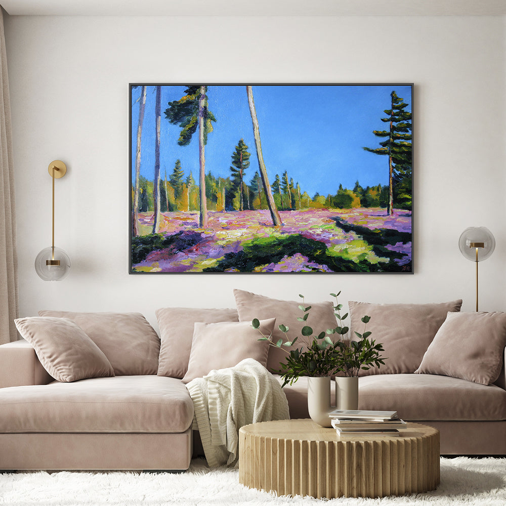 wall-art-print-canvas-poster-framed-Heather In Bloom , By Ieva Baklane-GIOIA-WALL-ART