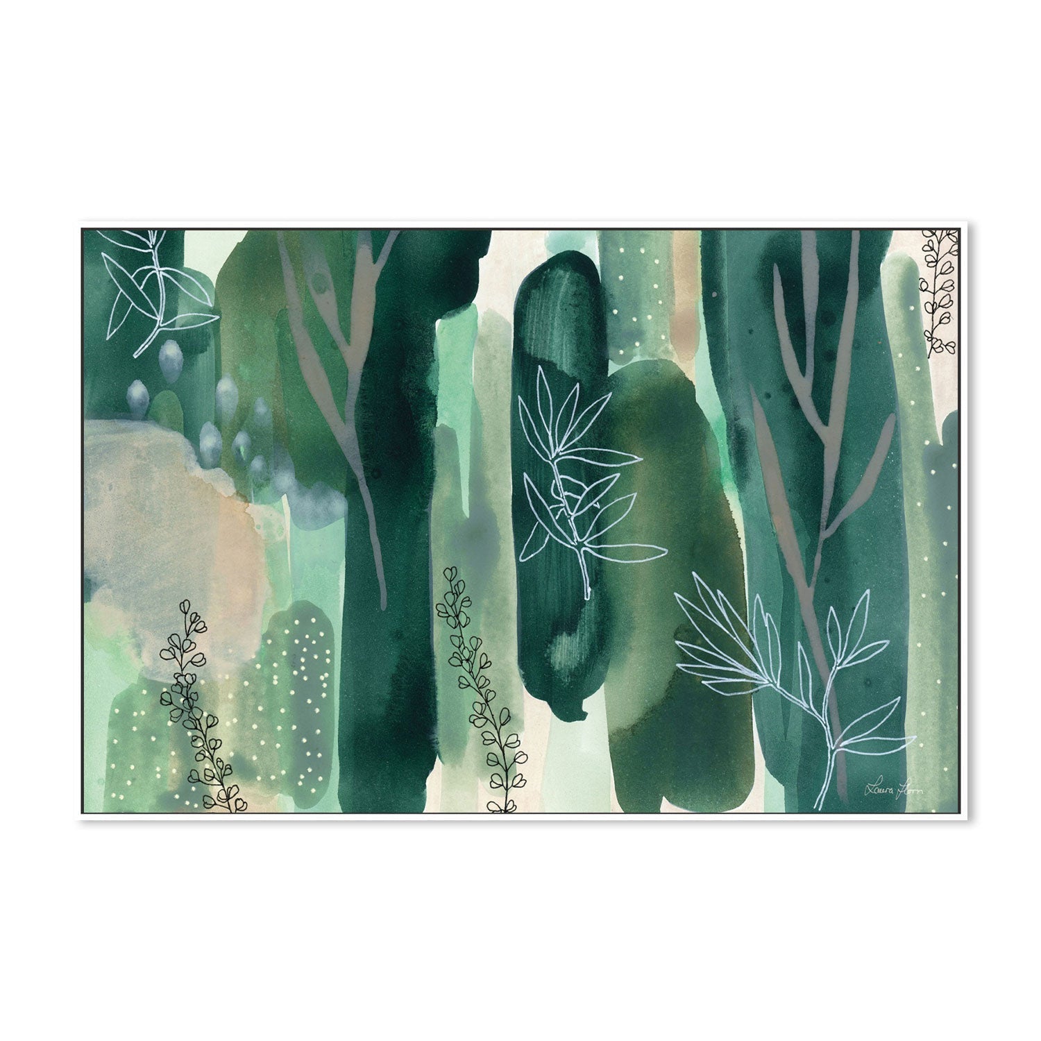 wall-art-print-canvas-poster-framed-Hidden Forest-by-Laura Horn-Gioia Wall Art