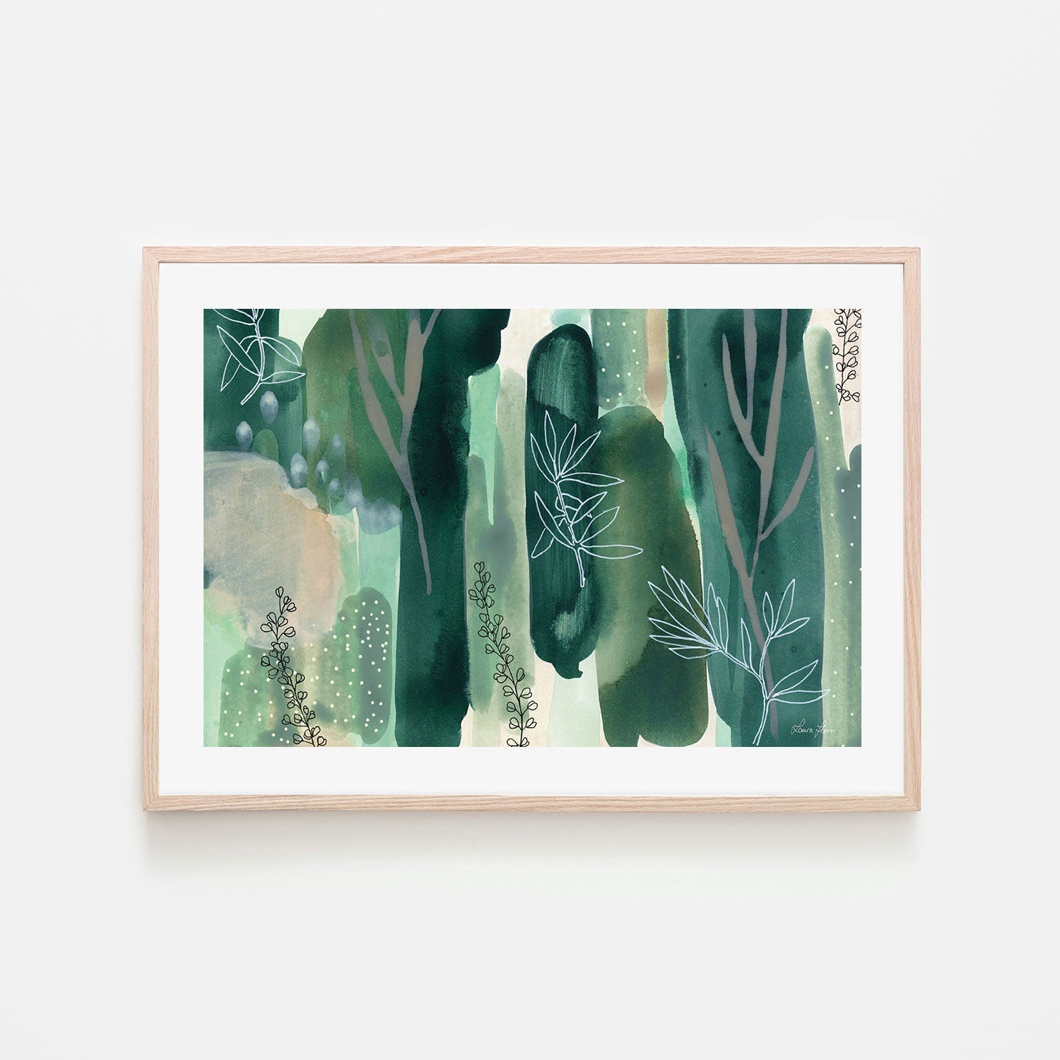 wall-art-print-canvas-poster-framed-Hidden Forest-by-Laura Horn-Gioia Wall Art