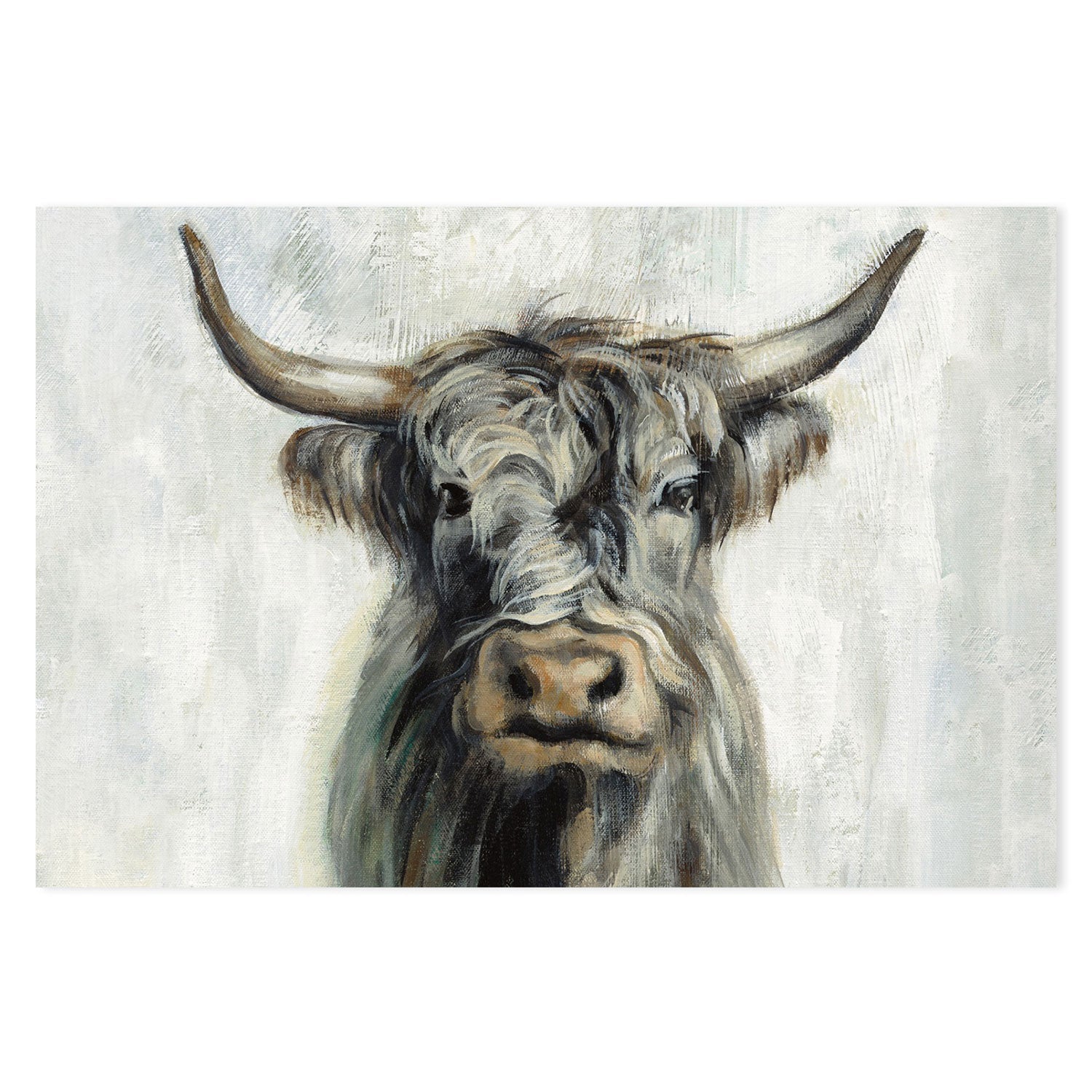 wall-art-print-canvas-poster-framed-Highland Cow, Style A-by-Silvia Vassileva-Gioia Wall Art