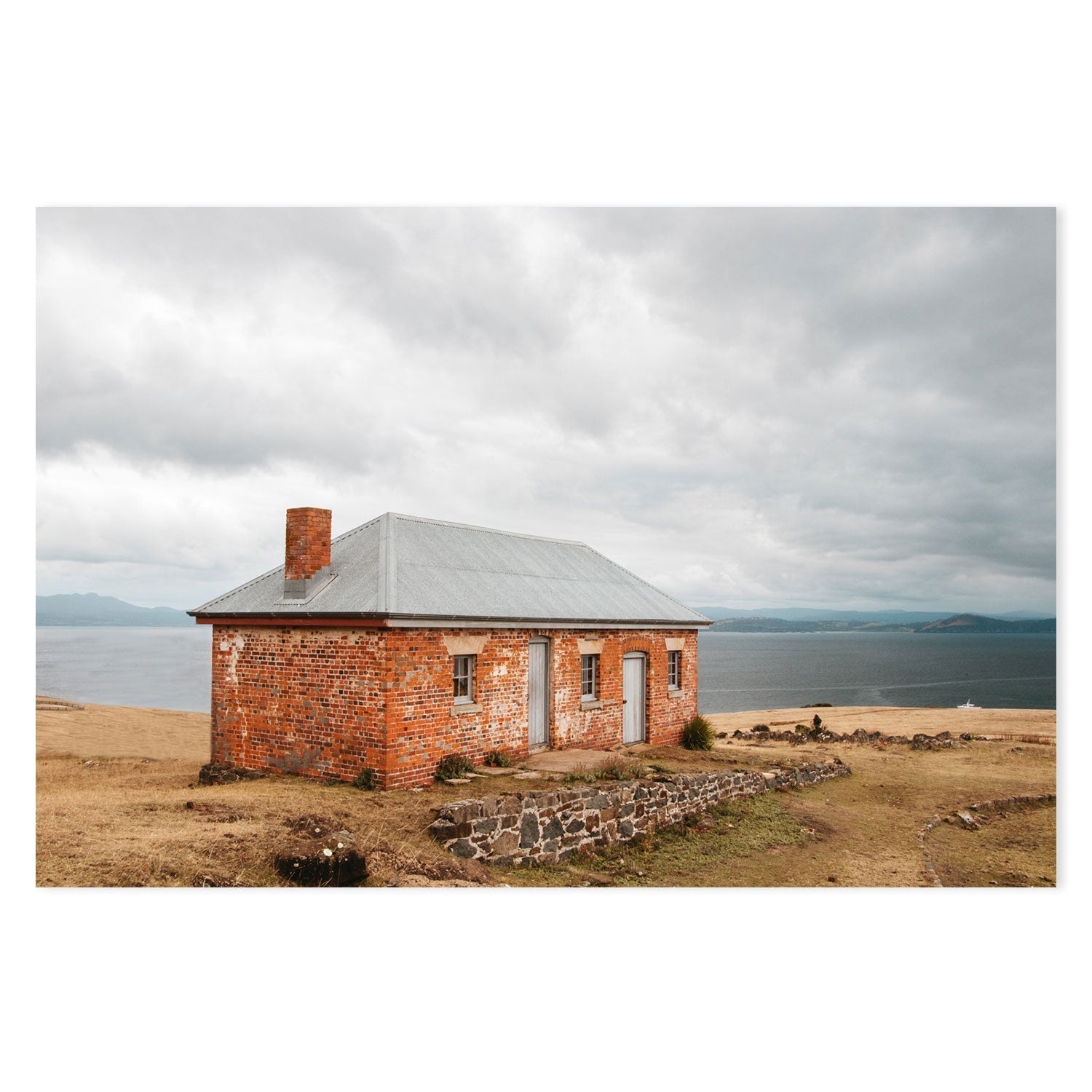 wall-art-print-canvas-poster-framed-Historic Building, Maria Island, Tasmania-GIOIA-WALL-ART