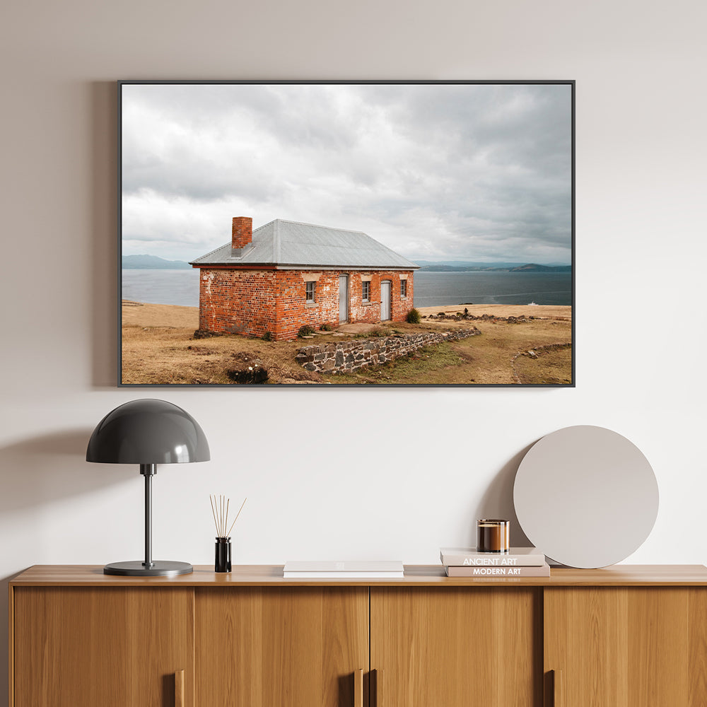 wall-art-print-canvas-poster-framed-Historic Building, Maria Island, Tasmania-GIOIA-WALL-ART