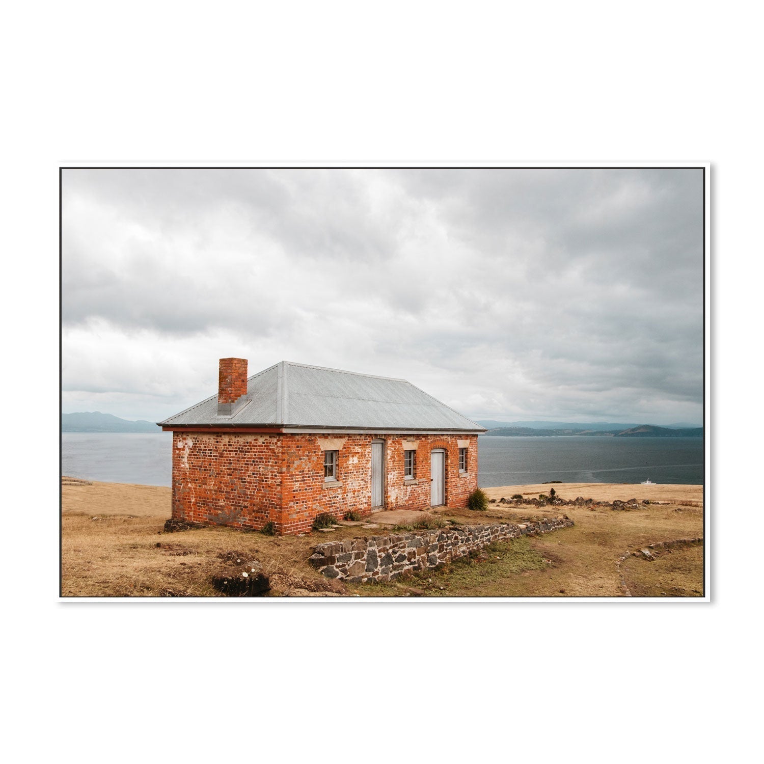 wall-art-print-canvas-poster-framed-Historic Building, Maria Island, Tasmania-GIOIA-WALL-ART