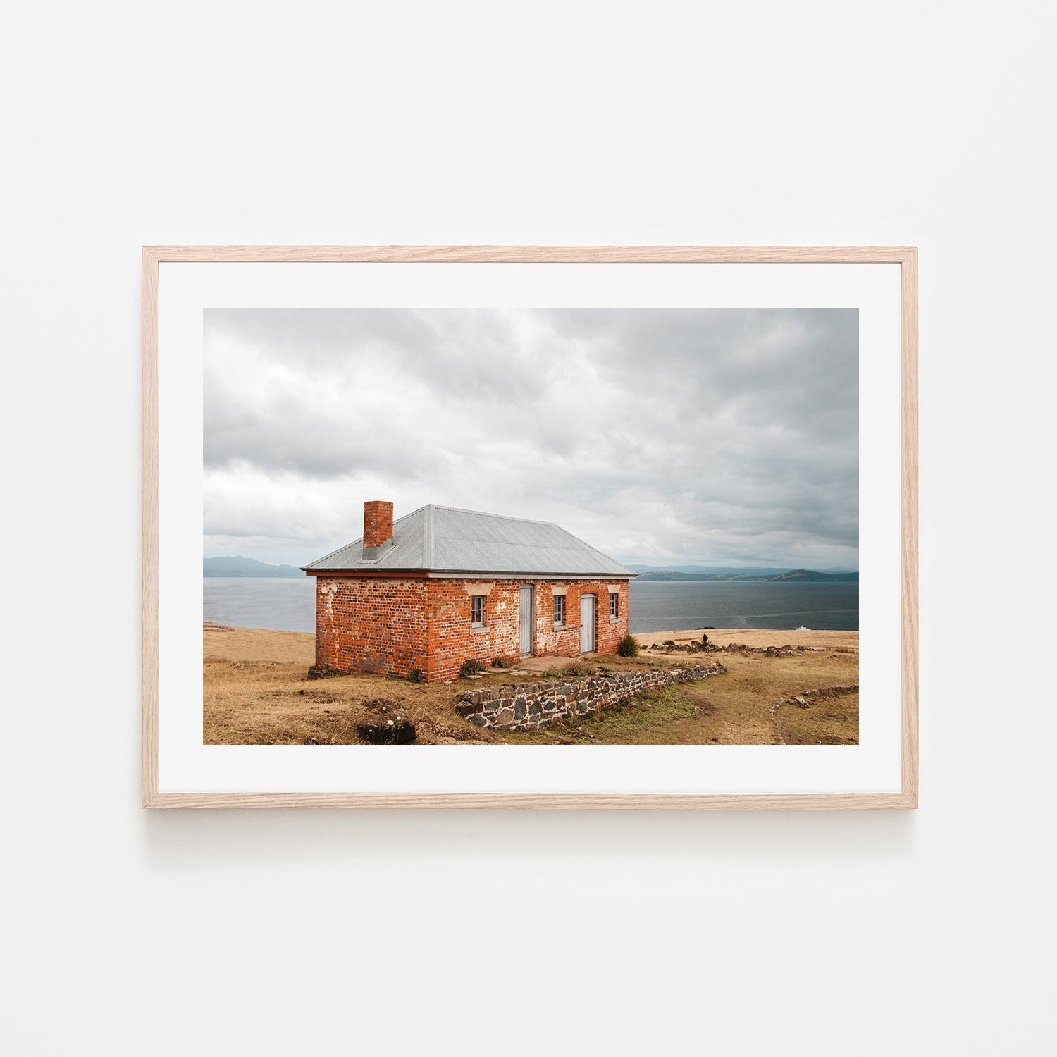 wall-art-print-canvas-poster-framed-Historic Building, Maria Island, Tasmania-GIOIA-WALL-ART