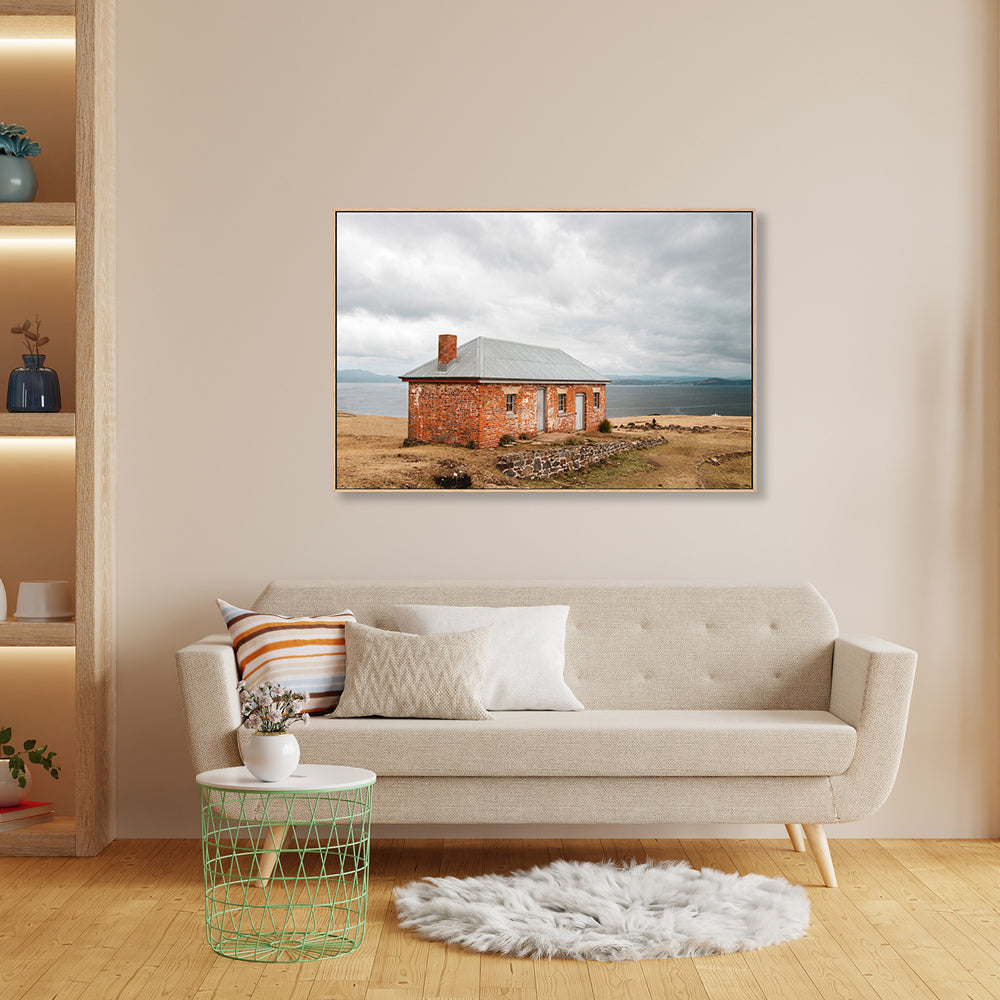 wall-art-print-canvas-poster-framed-Historic Building, Maria Island, Tasmania-GIOIA-WALL-ART