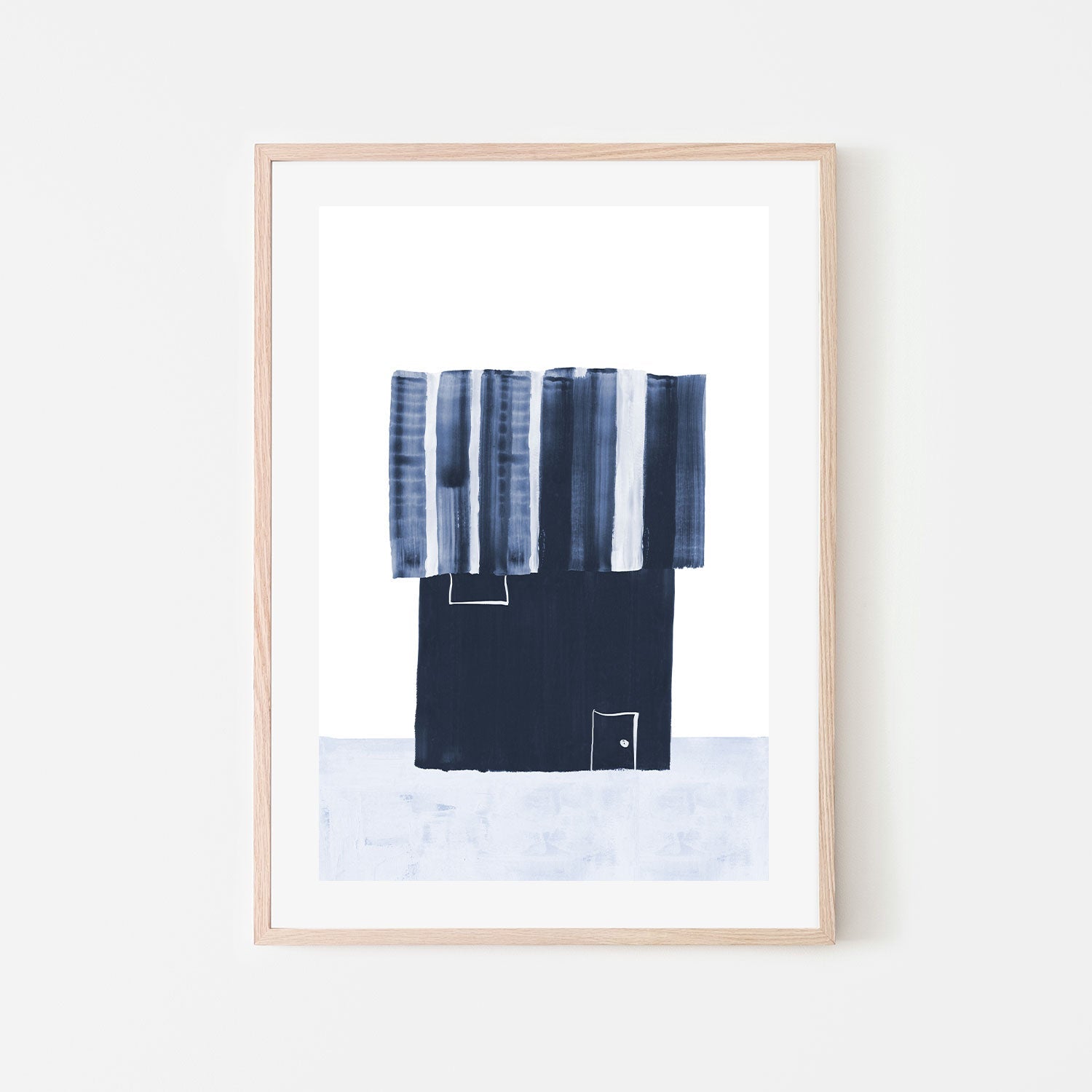 wall-art-print-canvas-poster-framed-Home Blue Grey , By Danushka Abeygoda-GIOIA-WALL-ART