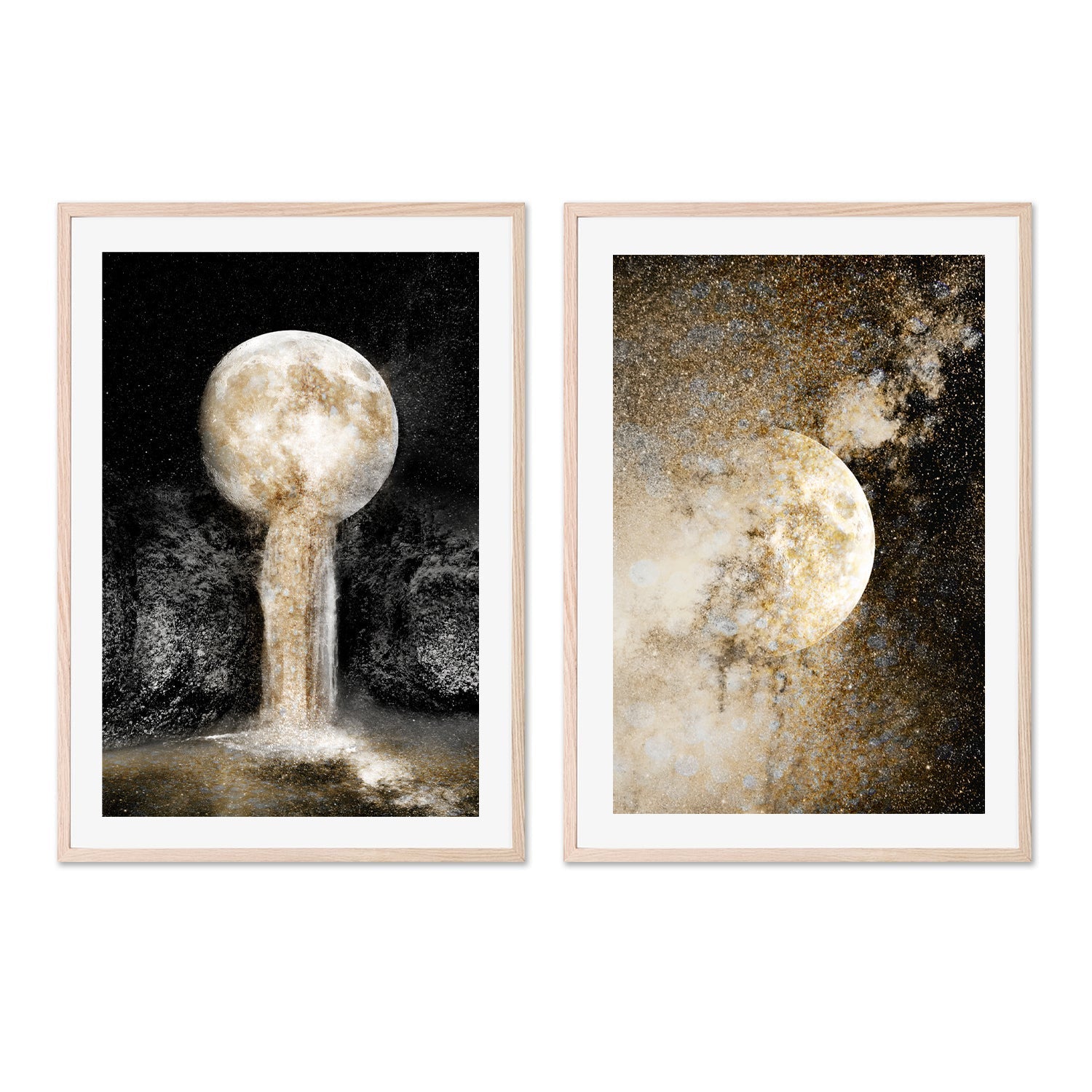 wall-art-print-canvas-poster-framed-Honey Moon, Set of 2 , By Hope Bainbridge-6