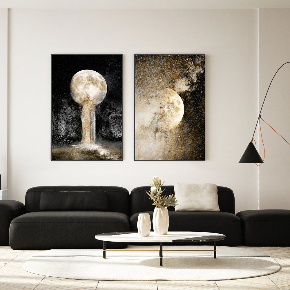 wall-art-print-canvas-poster-framed-Honey Moon, Set of 2 , By Hope Bainbridge-7