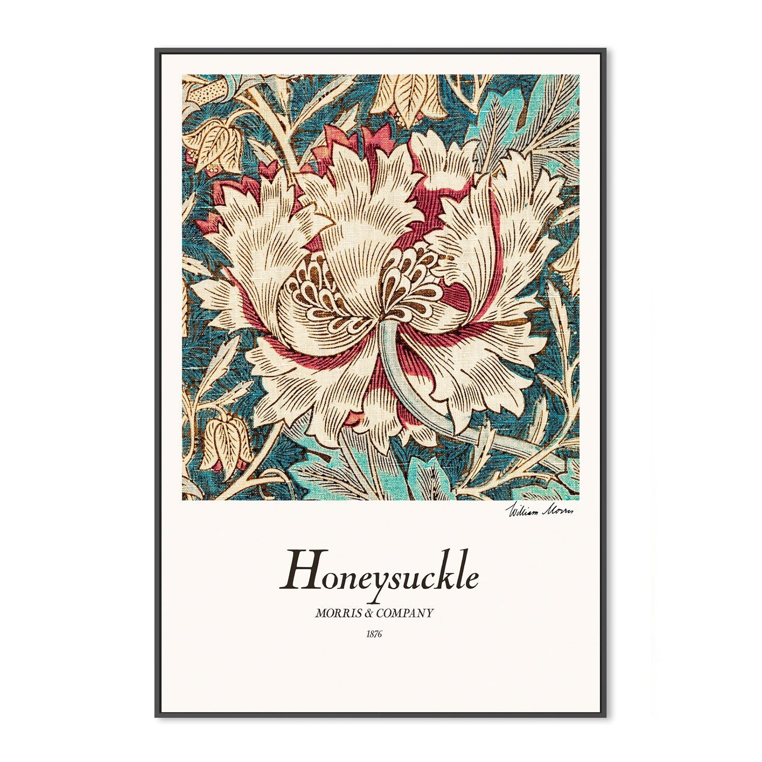 wall-art-print-canvas-poster-framed-Honeysuckle , By William Morris-GIOIA-WALL-ART