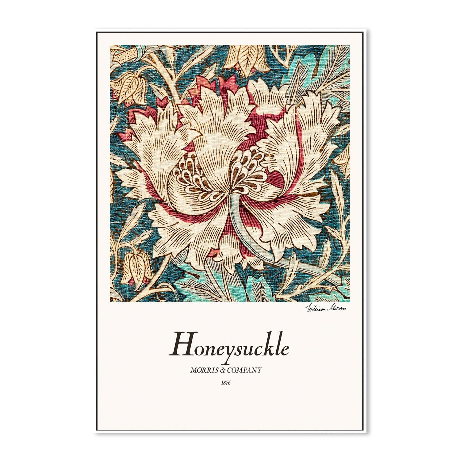 wall-art-print-canvas-poster-framed-Honeysuckle , By William Morris-GIOIA-WALL-ART