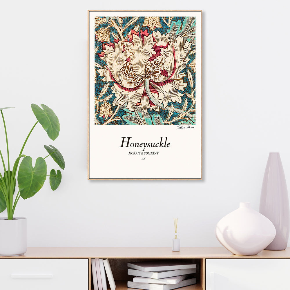 wall-art-print-canvas-poster-framed-Honeysuckle , By William Morris-GIOIA-WALL-ART