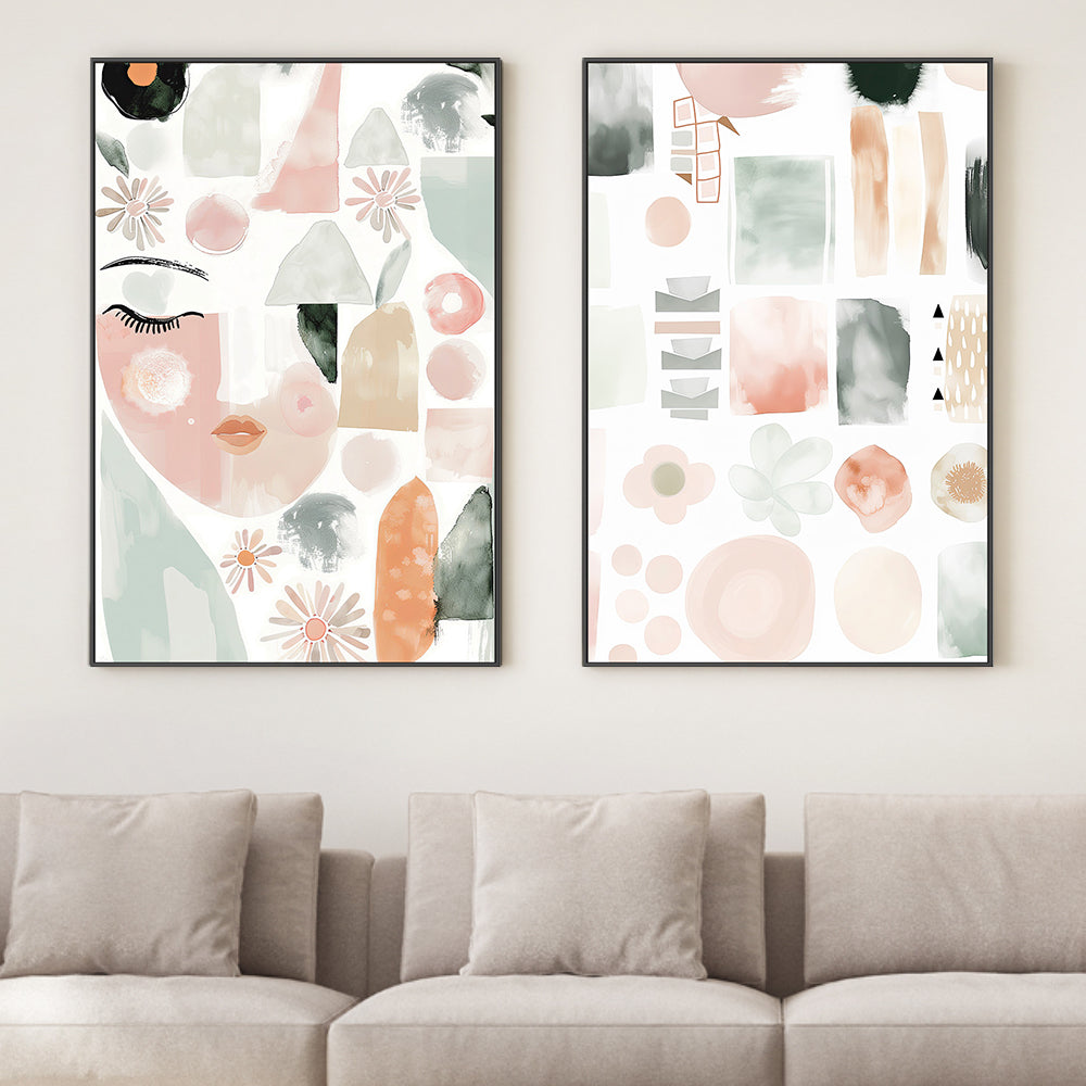 wall-art-print-canvas-poster-framed-Hope, Style A & B, Set Of 2 , By Bella Eve-2