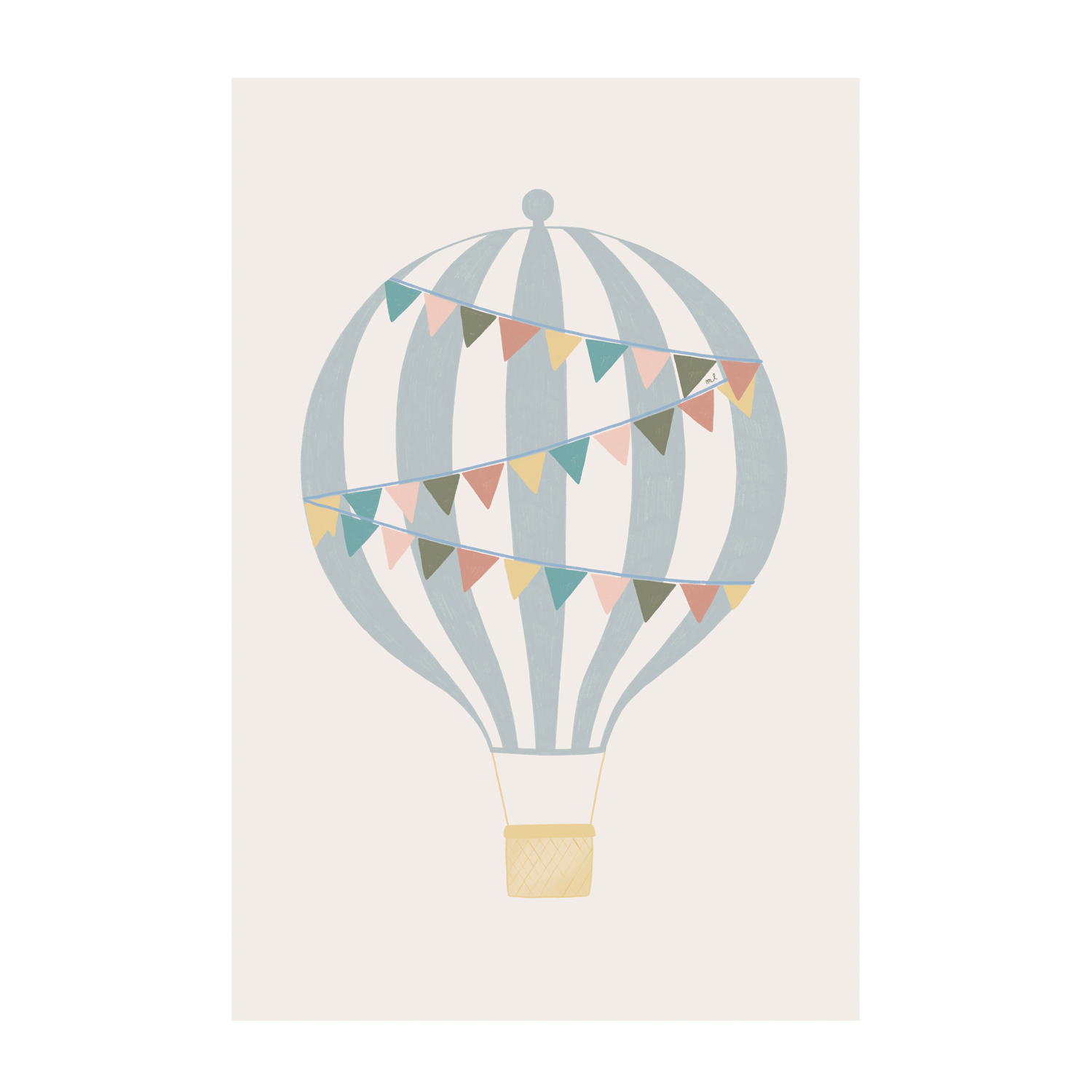 wall-art-print-canvas-poster-framed-Hot Air Balloon , By Menina Lisboa-1