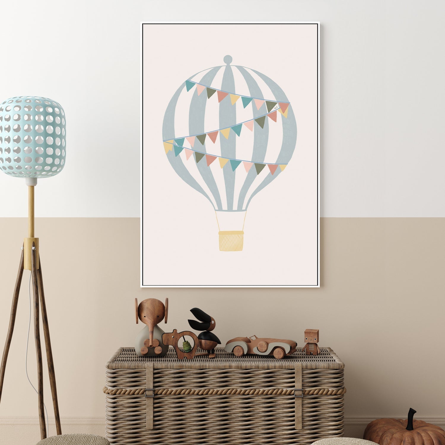 wall-art-print-canvas-poster-framed-Hot Air Balloon , By Menina Lisboa-2