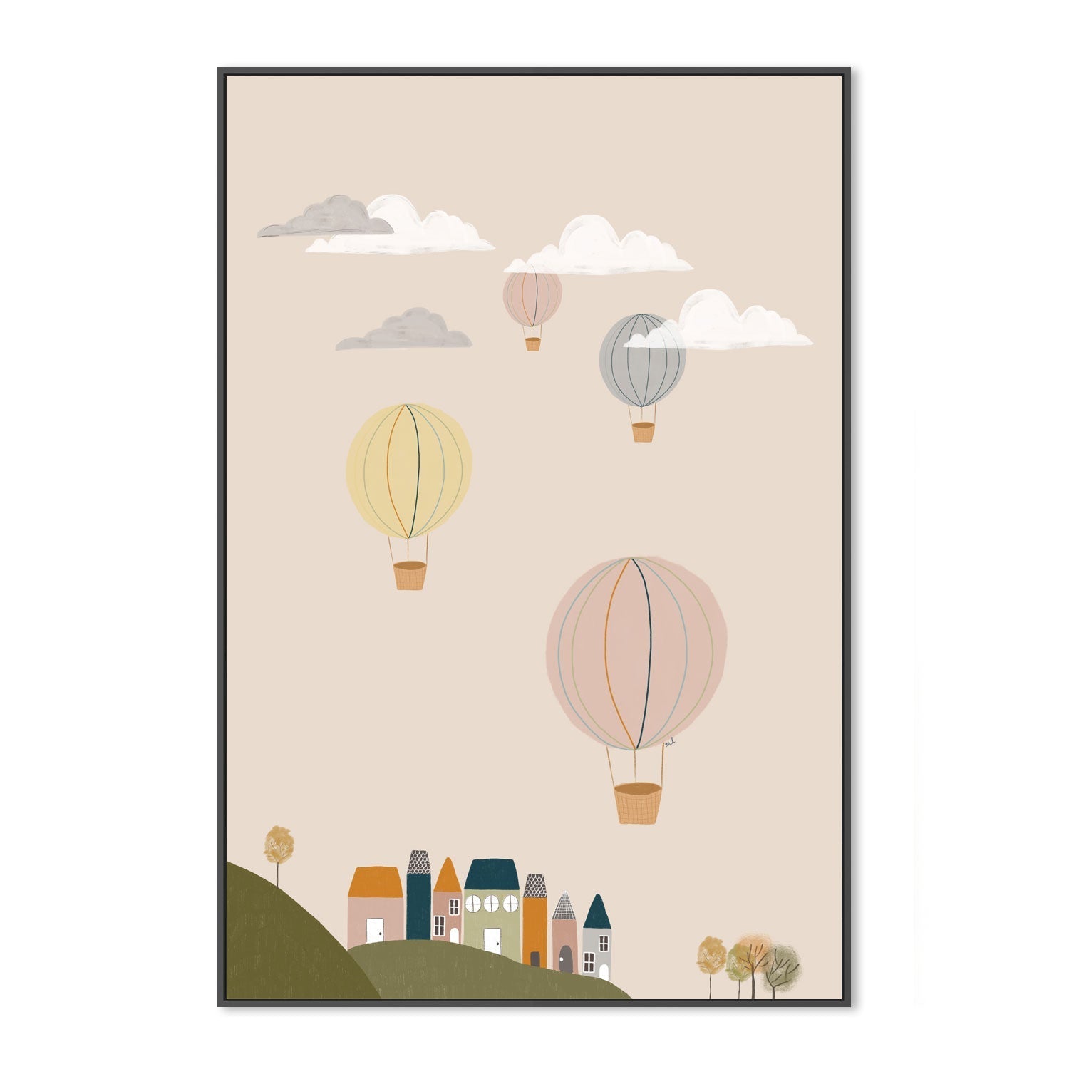 wall-art-print-canvas-poster-framed-Hot Air Balloons , By Menina Lisboa-3