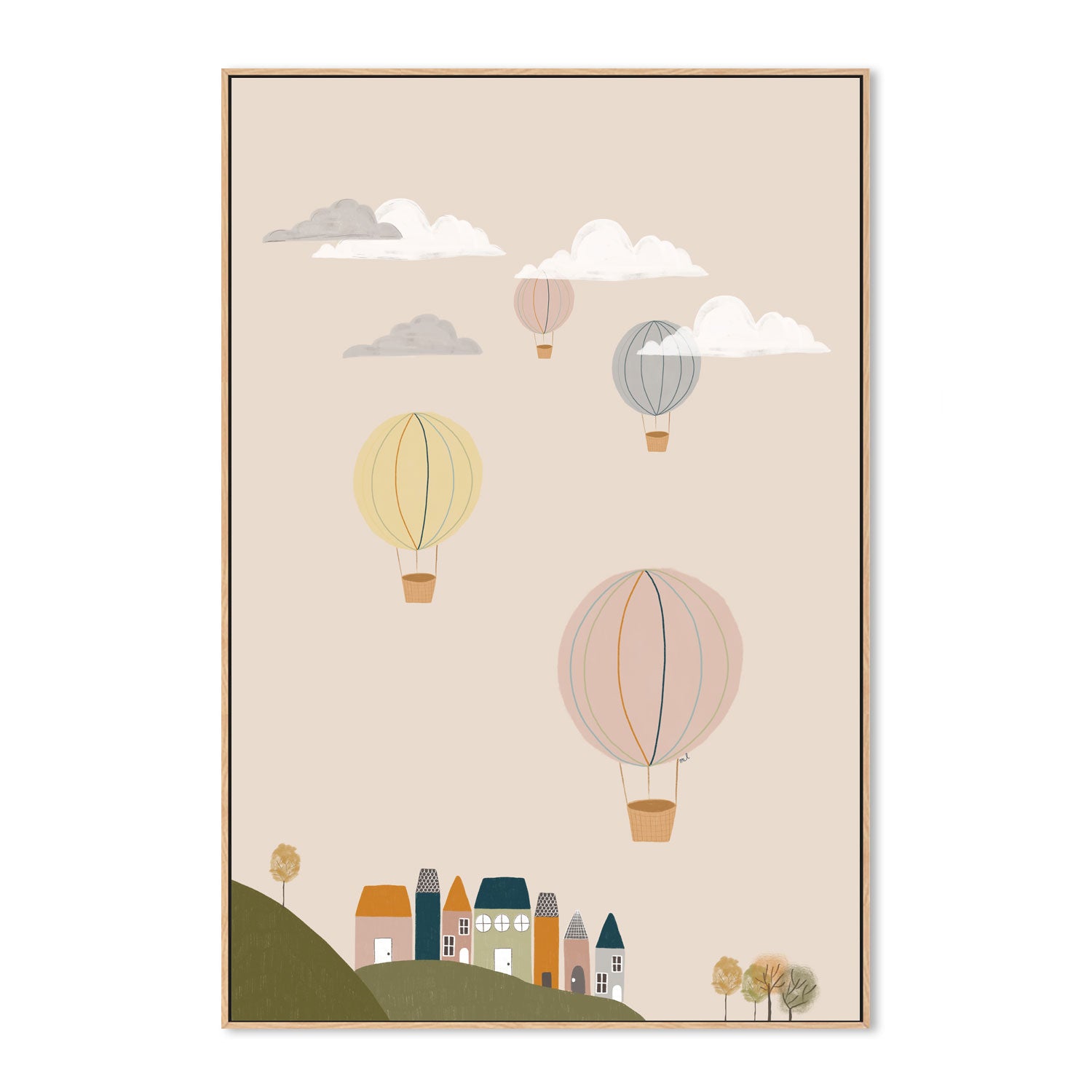 wall-art-print-canvas-poster-framed-Hot Air Balloons , By Menina Lisboa-4