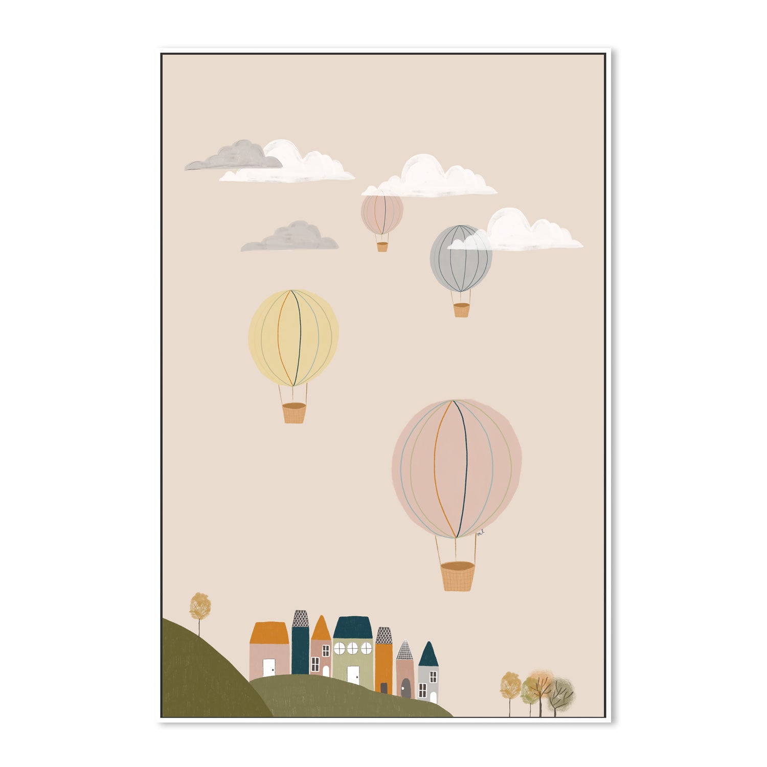 wall-art-print-canvas-poster-framed-Hot Air Balloons , By Menina Lisboa-5