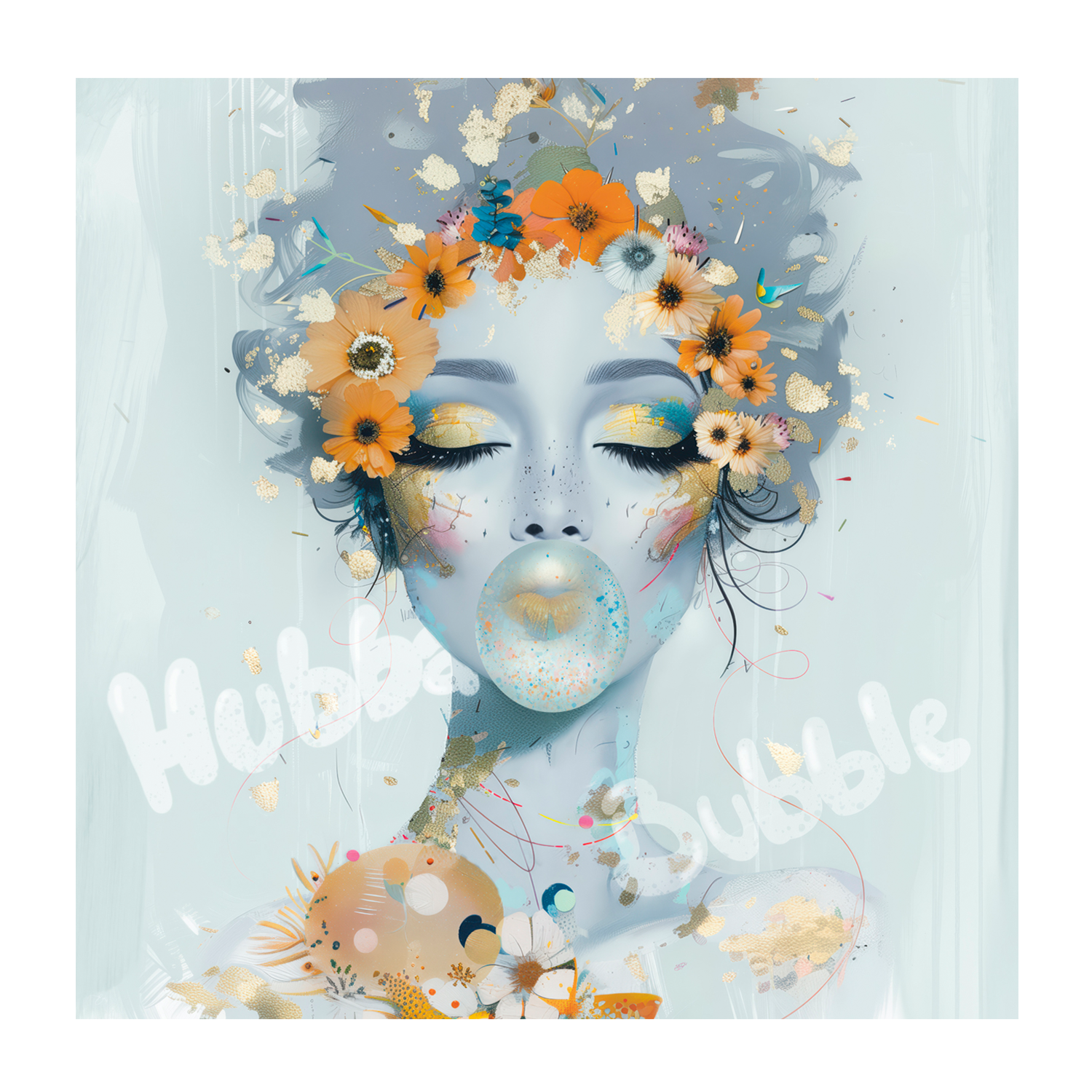 wall-art-print-canvas-poster-framed-Hubba Bubble , By Bella Eve-1