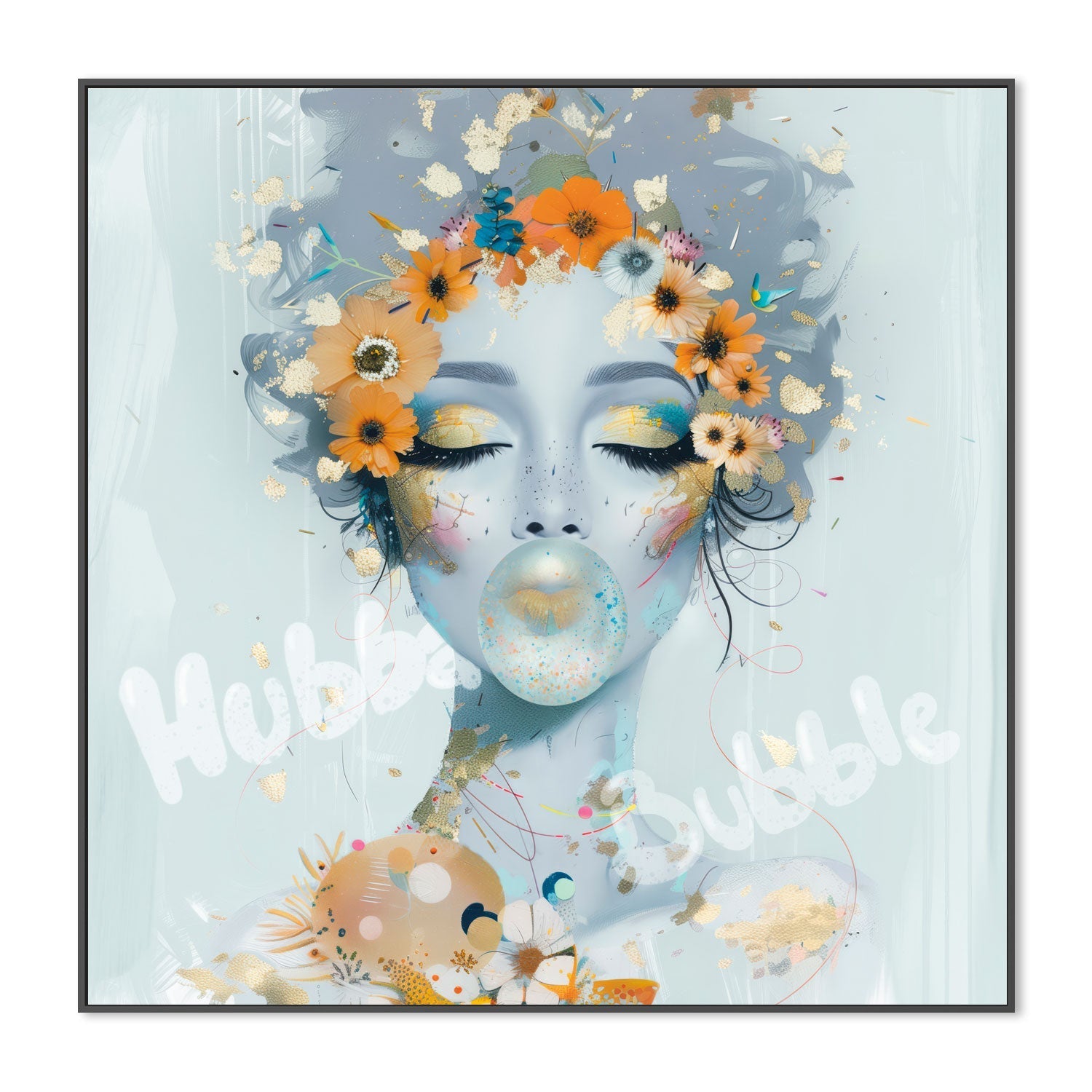 wall-art-print-canvas-poster-framed-Hubba Bubble , By Bella Eve-3